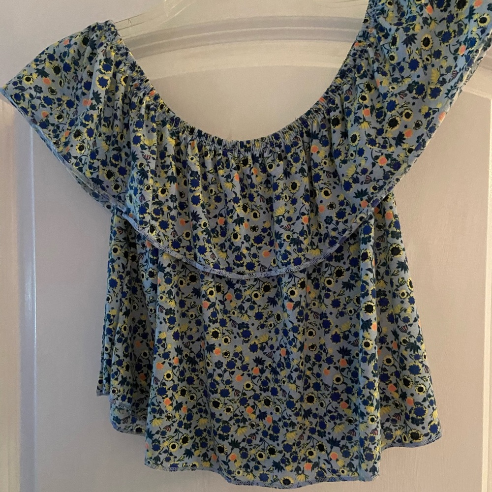 TopShop floral crop top